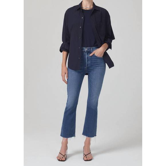 Citizens Of Humanity - Isola Mid Rise Cropped Boot Jeans